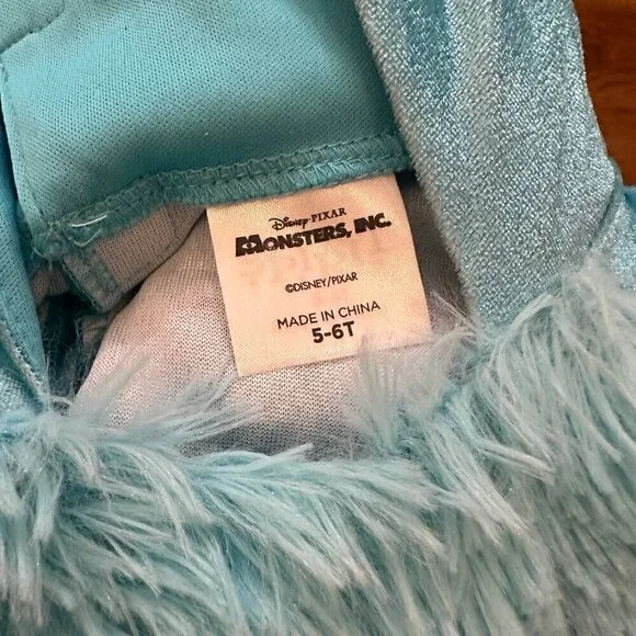 Toddler Sulley Dress Costume - Monsters Inc. Size 5-6 - Picture 6 of 8